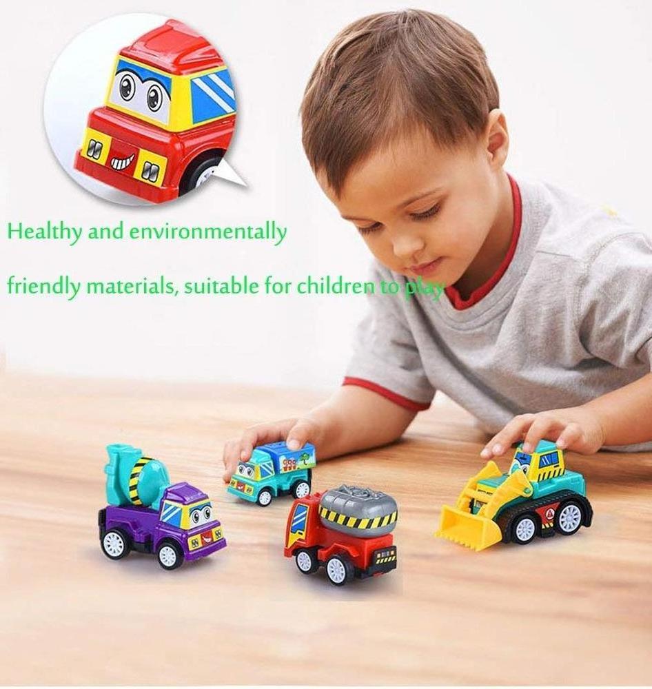 Vehicles Truck Mini Car Toy For Kids Toddlers Boys,Pull Back and Go Car Toy Play Set