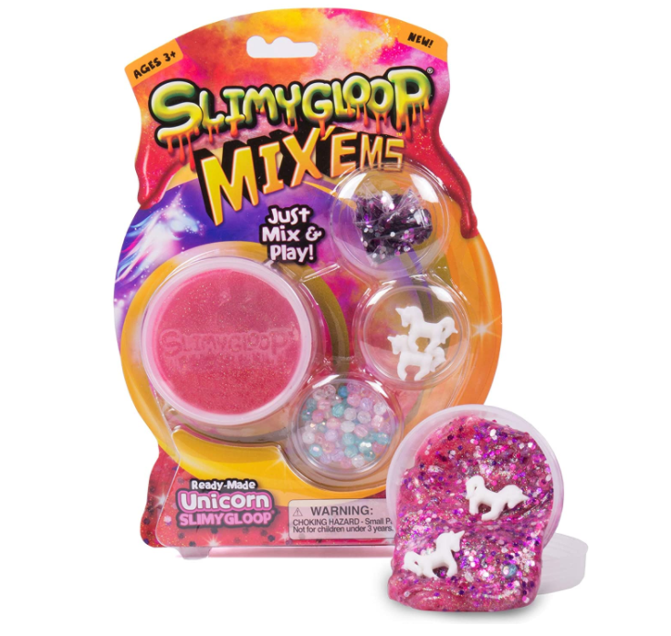 Mix  Create Your Own Pink Sparkly  Gooey, Putty, Slime with Sequin & Confetti Add Ins slime supplies kit