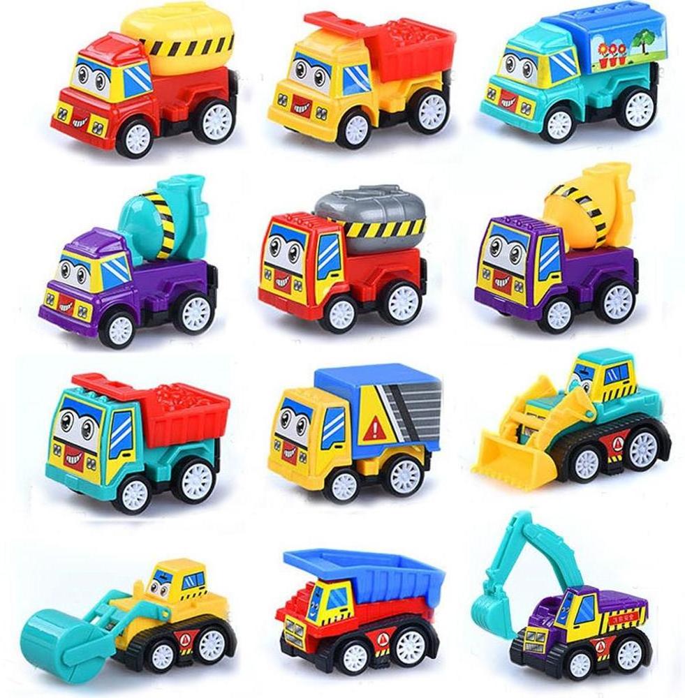 Vehicles Truck Mini Car Toy For Kids Toddlers Boys,Pull Back and Go Car Toy Play Set