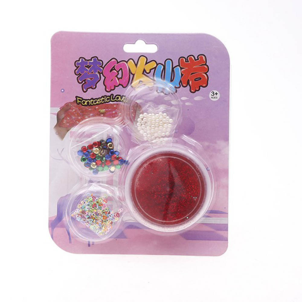 Mix  Create Your Own Pink Sparkly  Gooey, Putty, Slime with Sequin & Confetti Add Ins slime supplies kit