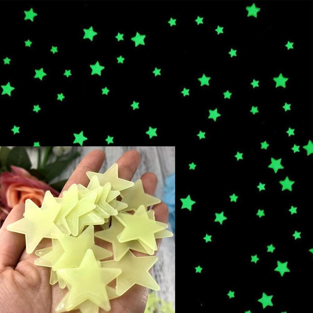 Wonder Stars Super Kit Glow In Dark Ceiling Star Stickers For Home Art Decor Ceiling Wall Decorate