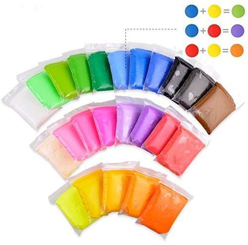 YY0526 Best Kids Gifts Ever 24 Colors Modeling Clay Air Dry Ultra Light Molding Magic Clay