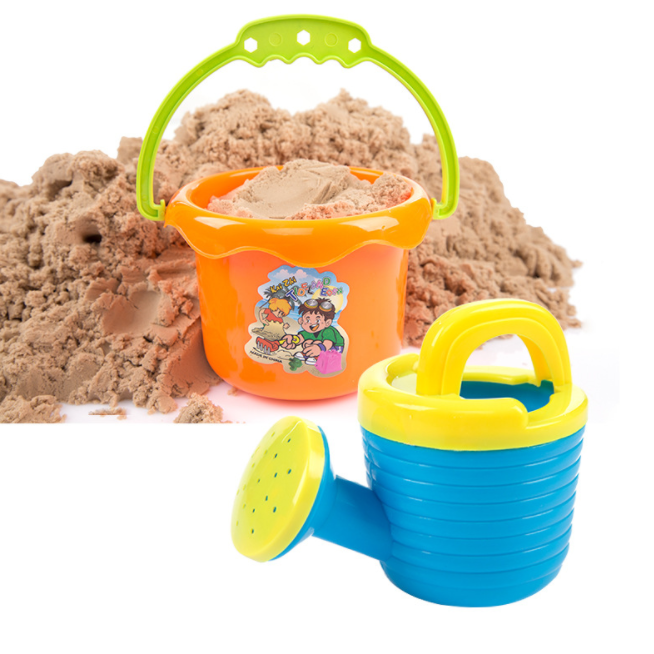 9 pcs Sand Castle Toys for Beach with Waterwheel, Bucket, Shovel, Watering Can and Sand Molds Beach Toys Sand Toys Set for Kids