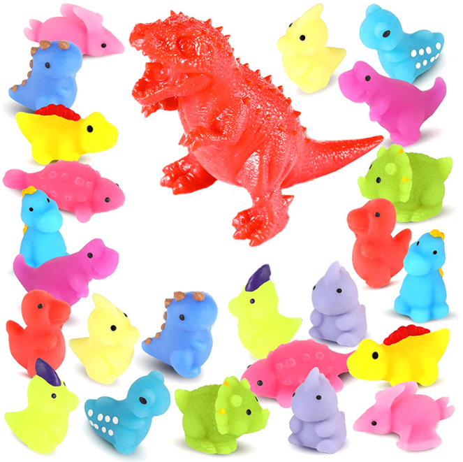 New decompression toys children cute little dinosaur TPR small ball squeezed