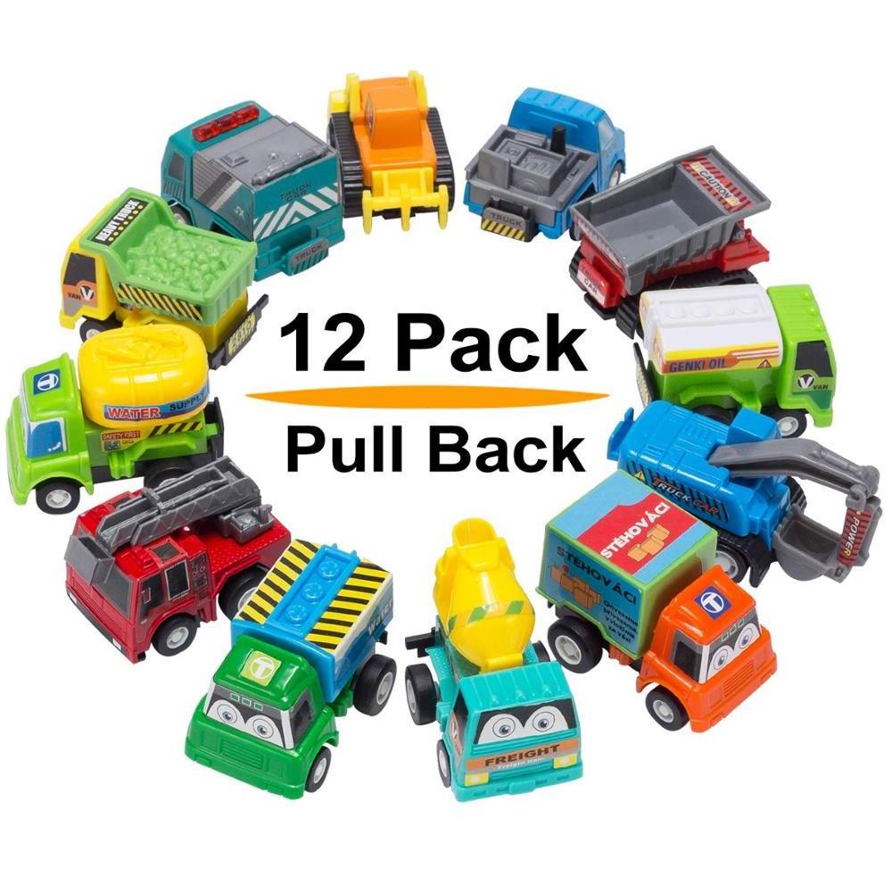 Vehicles Truck Mini Car Toy For Kids Toddlers Boys,Pull Back and Go Car Toy Play Set