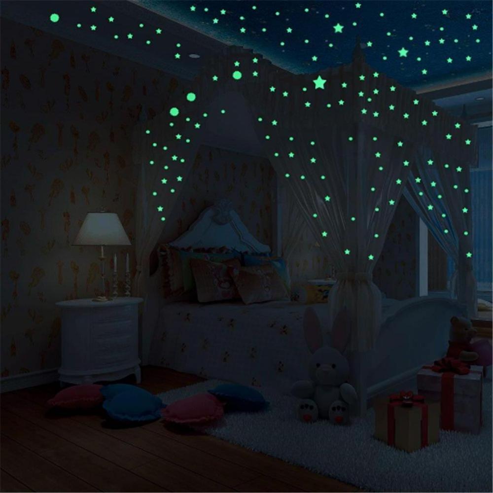 Wonder Stars Super Kit Glow In Dark Ceiling Star Stickers For Home Art Decor Ceiling Wall Decorate