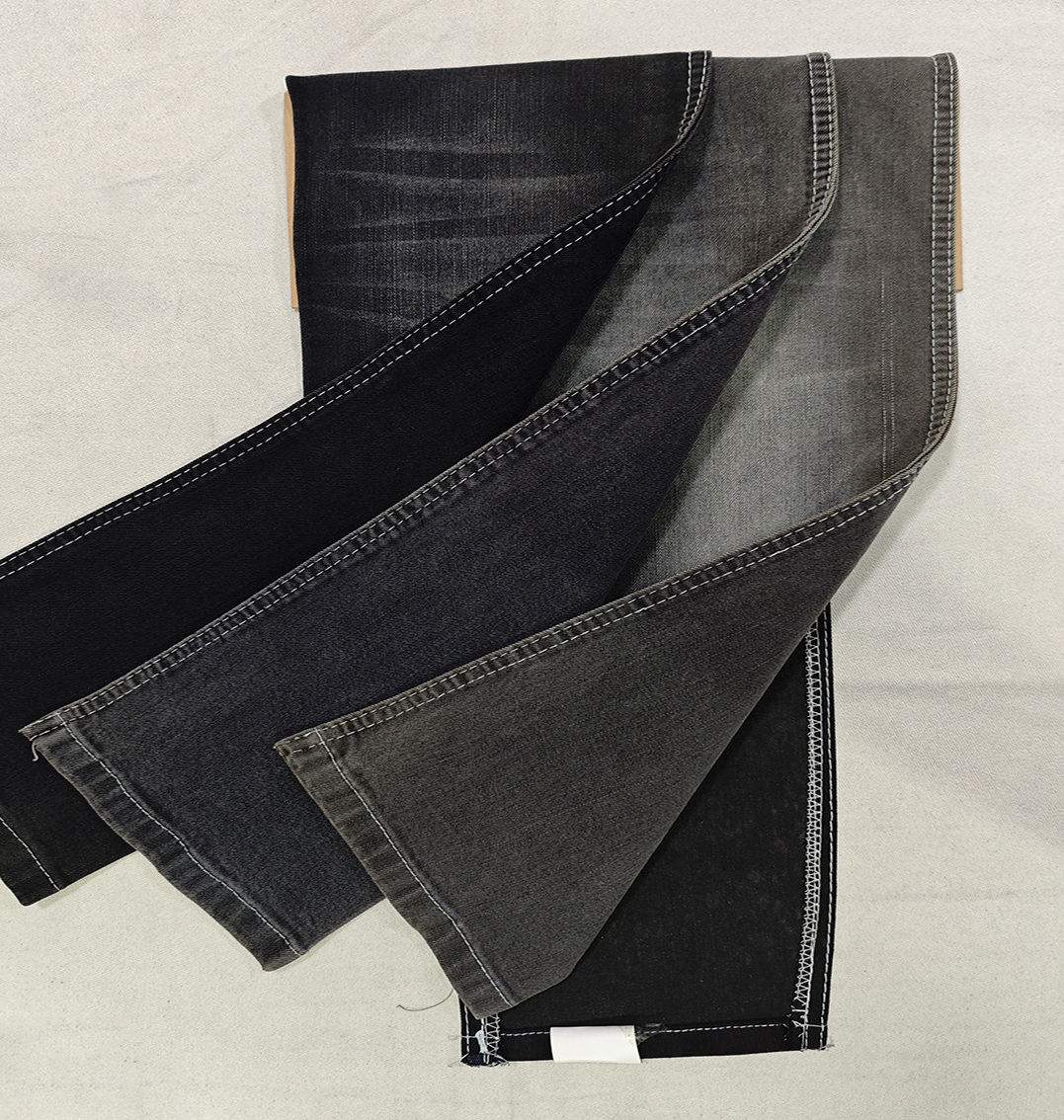 Wholesale High Quality Twill 100% Cotton Micro Elastic Force Denim Fabric