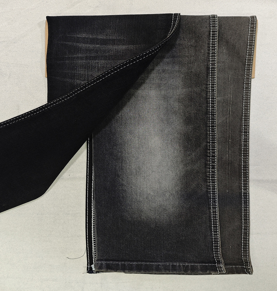 Wholesale High Quality Twill 100% Cotton Micro Elastic Force Denim Fabric