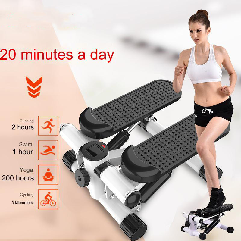 Mini Steppers For Exercise At Home Portable Twist Stepper With Resistance Bands Stair Stepper Machine