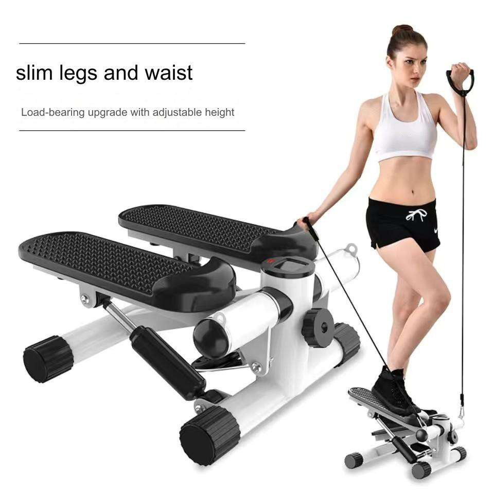 Mini Steppers For Exercise At Home Portable Twist Stepper With Resistance Bands Stair Stepper Machine