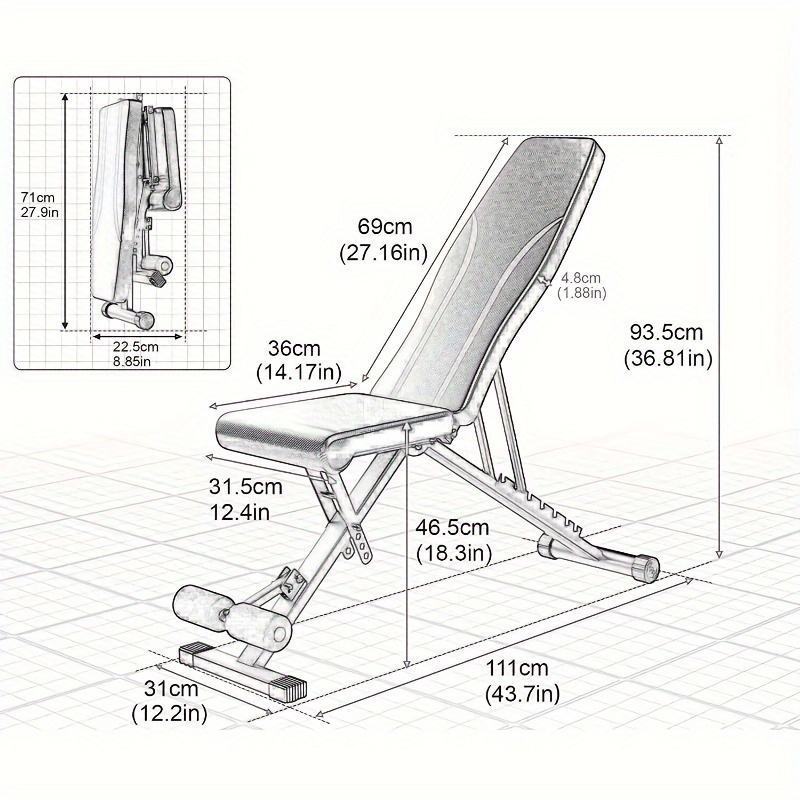 Home Multifunctional Kids Weight Bench Insight Fitness Fid Bench Incline Decline Folding Bench