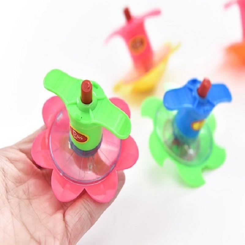 Hot Sale Plastic cute Mini Toys Spinning Top Light Gyro Cheap Toys For Kids gyro spinner toy kids