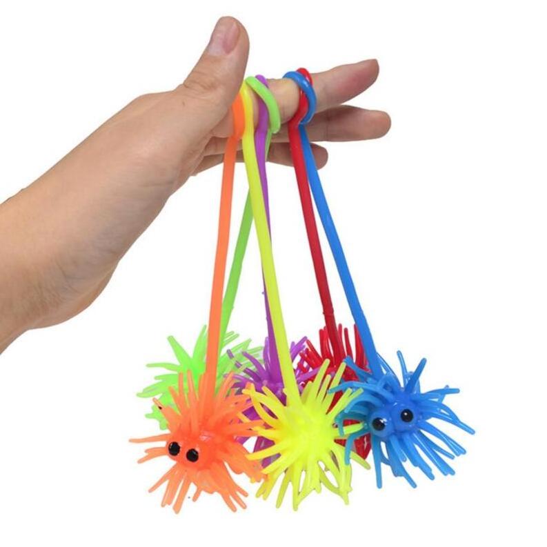 ZQX347 Kids Stretchable Elastic Sticky Hammer Hands Wall Toys Sticky Toy