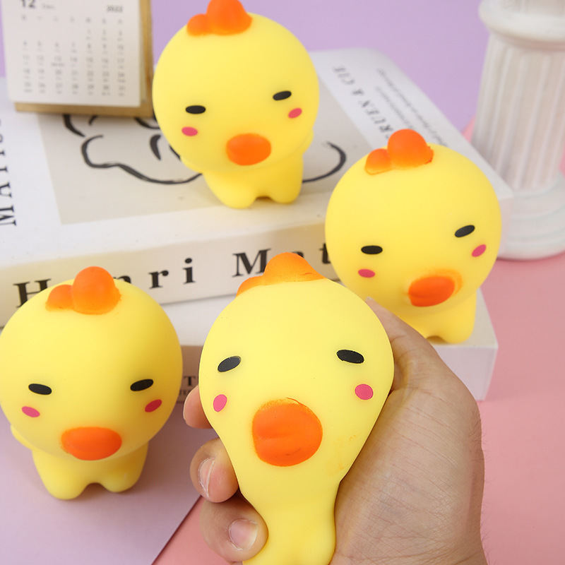 Stress Relief Squeeze TPR Soft Ugly Duck Fidget Toys Decompression Vent Toy For Vending Machine Soft Ugly Duck