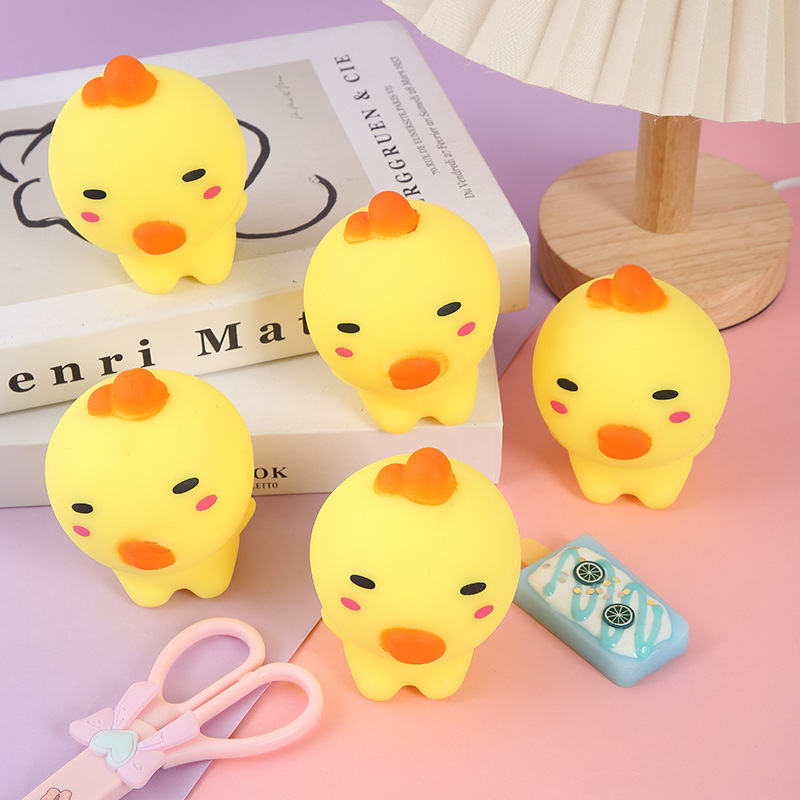 Stress Relief Squeeze TPR Soft Ugly Duck Fidget Toys Decompression Vent Toy For Vending Machine Soft Ugly Duck