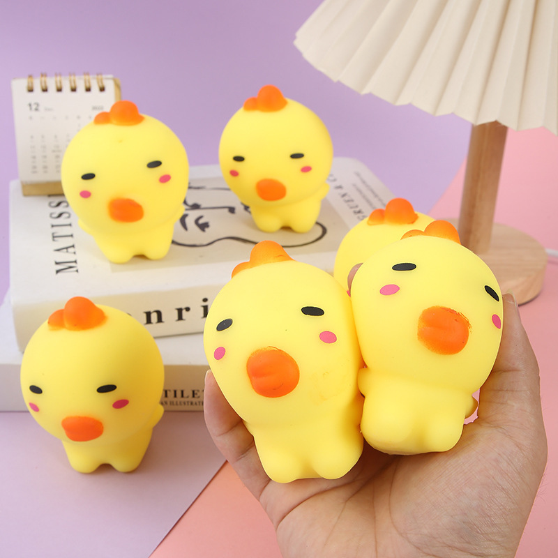 Stress Relief Squeeze TPR Soft Ugly Duck Fidget Toys Decompression Vent Toy For Vending Machine Soft Ugly Duck