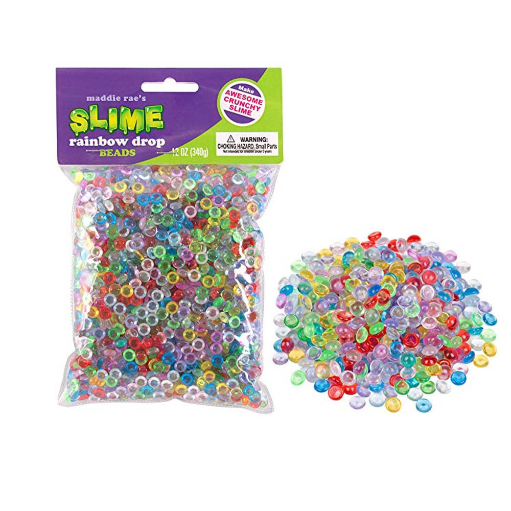 ZF94 diy slime kit Mixed Color Fishbowl crystal bead slime flat plastic beads DIY Making Crafts plastic pearl for kids