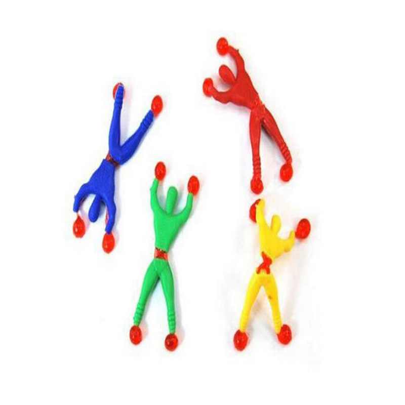 BL054 Hot Selling Lightweight Sticky Wall Toys TPR Toy Material Plastic Men Shape Sticky Toys