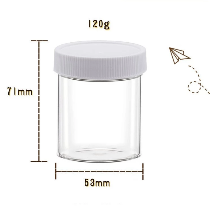 W192 Best Selling Empty Wide-mouth Slime Container 120ml Plastic Other Toys Slime Accessories