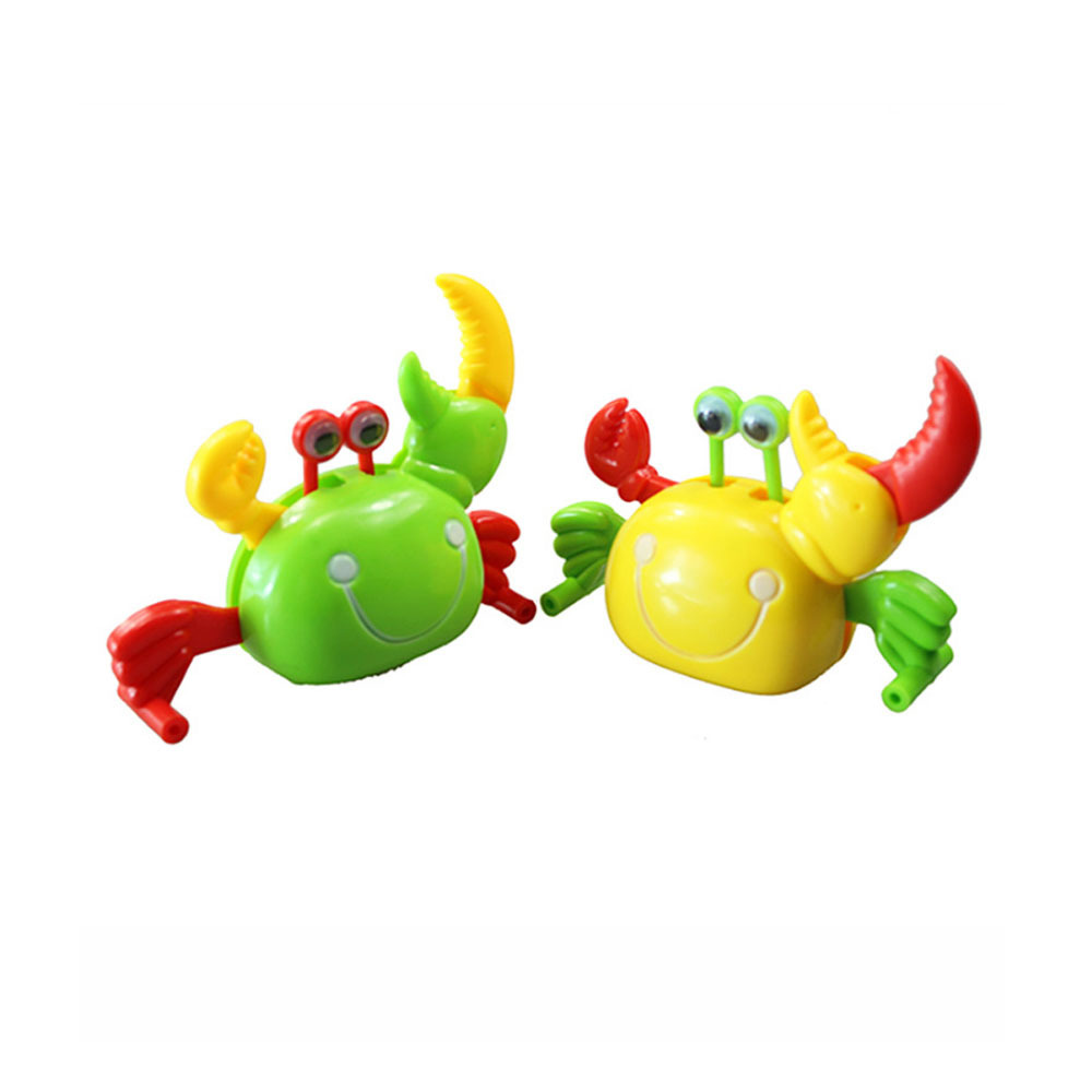 H193 Wholesale Colorful Cute ABS Material Wind up Clockwork Crab Model Toys for Children