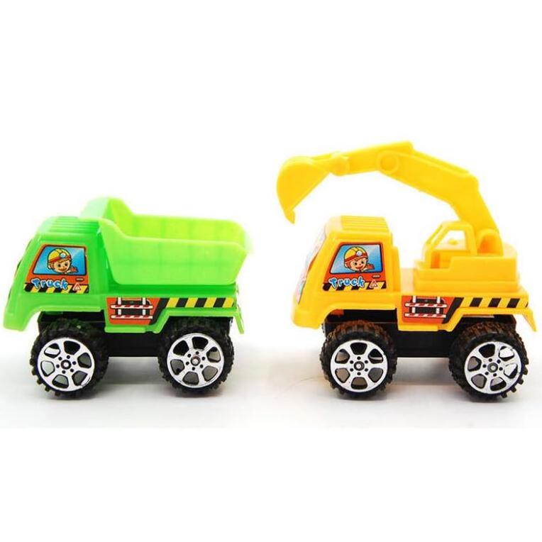 Wholesale Children's Mini Cars Small Plastic Toy Engineer Vehicles Playful Gift Cars in Stylish Numbers Bag Packaging