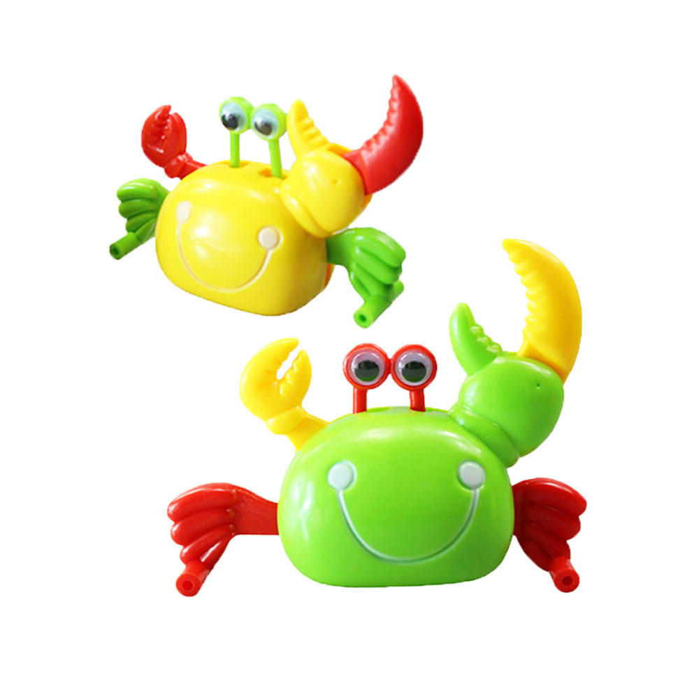 H193 Wholesale Colorful Cute ABS Material Wind up Clockwork Crab Model Toys for Children