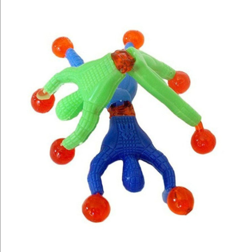 BL054 Hot Selling Lightweight Sticky Wall Toys TPR Toy Material Plastic Men Shape Sticky Toys