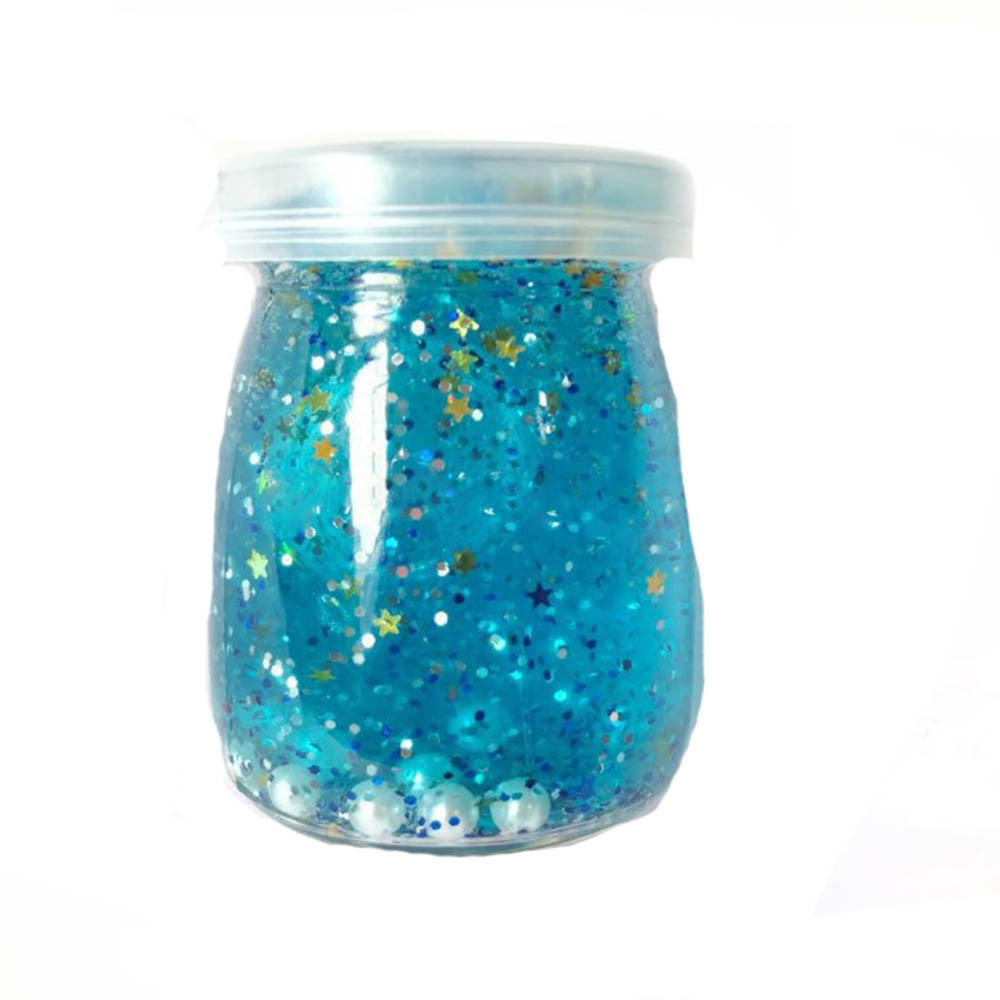 W070 Galaxy Slime Starry Sky Color Clear Slime Bounce Crystal Clay Glitter Slime