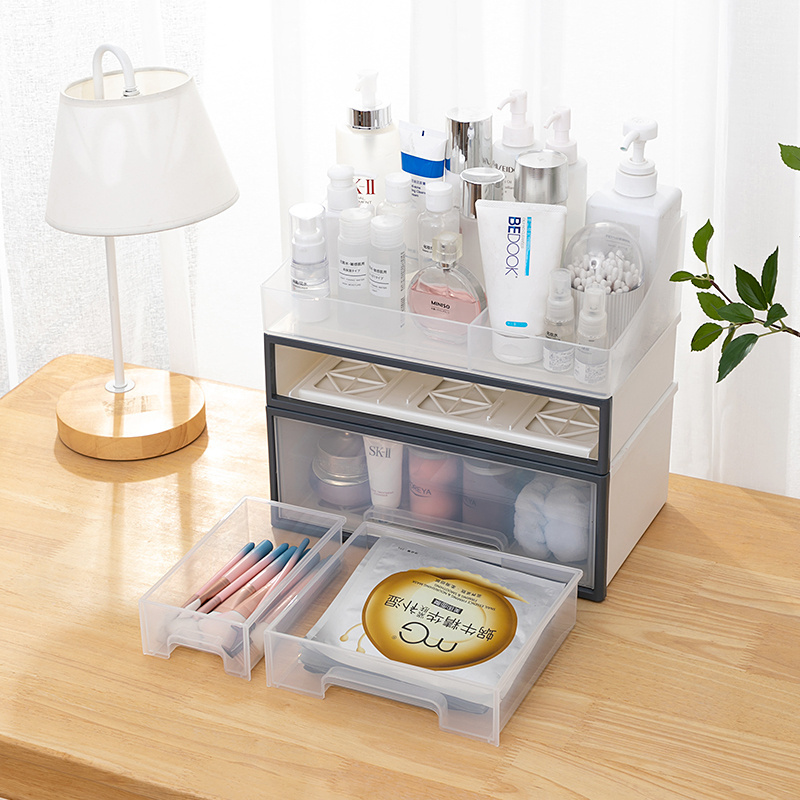 new good transparent stackable storage box cabinet organizer with drawers for home office school