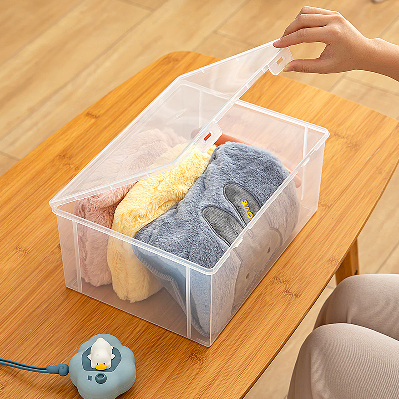 Transparent Large Capacity Hot Water Bag Storage Box Dustproof Household Warm Baby Storage Container