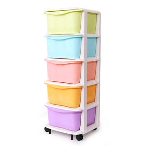 Baby Plastic Storage Cabinet With Drawer