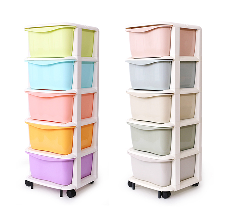 Baby Plastic Storage Cabinet With Drawer