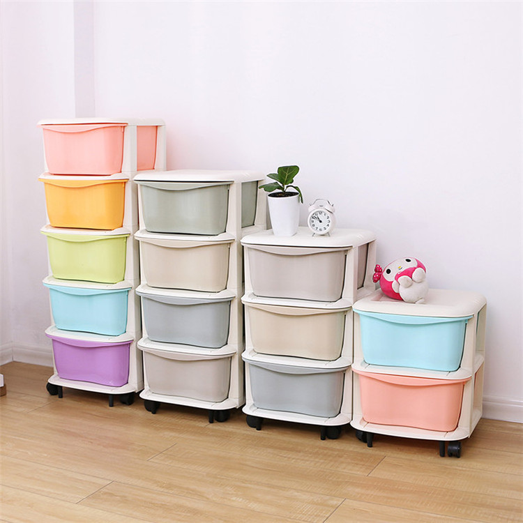 Baby Plastic Storage Cabinet With Drawer