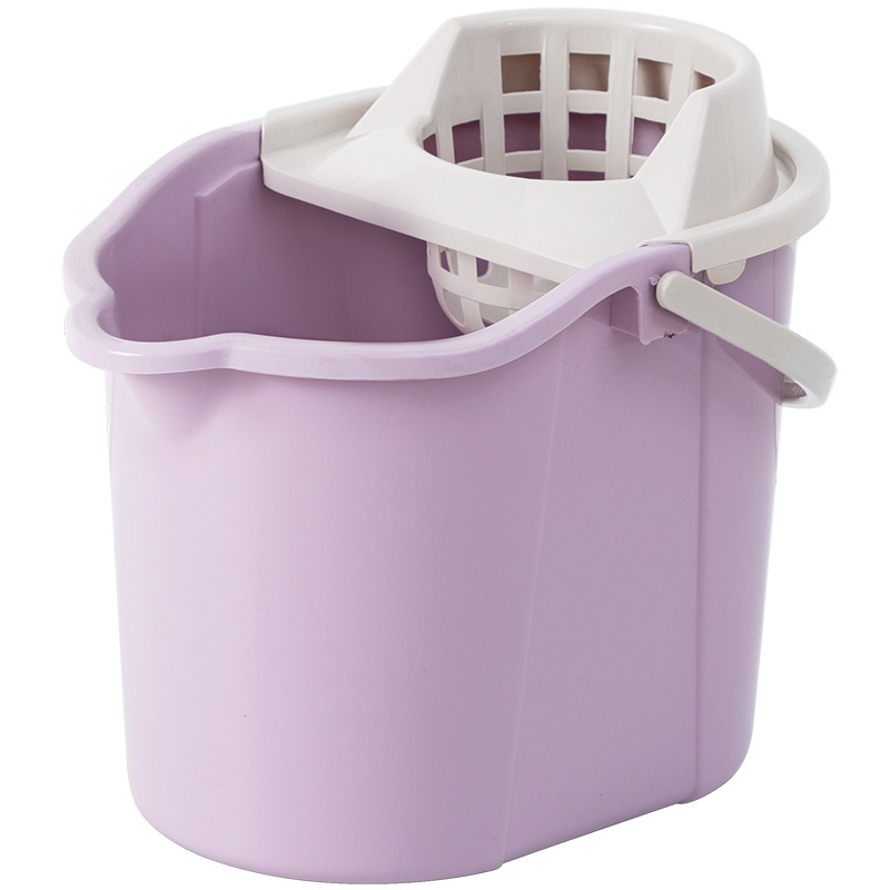 Good Quality Large Capacity Plastic Mop Bucket With Wheel  For Home Household Cleaning Tool