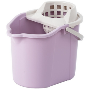 Good Quality Large Capacity Plastic Mop Bucket With Wheel  For Home Household Cleaning Tool