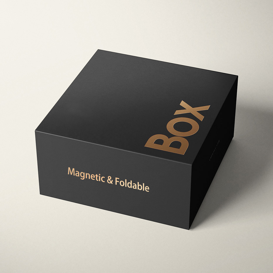 Custom Logo Free Design Rigid Folding Box Magnetic Box Packaging Shoe Scarf Clothing Paper Box