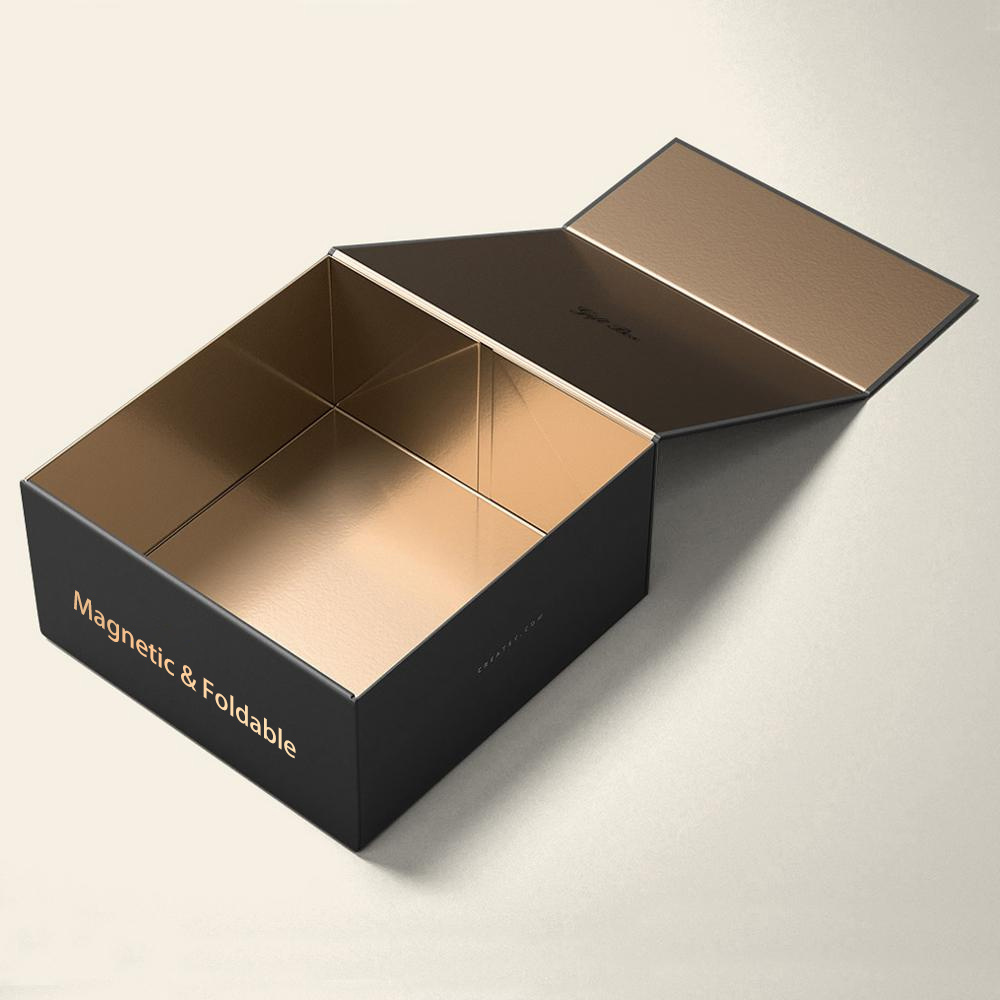 Custom Logo Free Design Rigid Folding Box Magnetic Box Packaging Shoe Scarf Clothing Paper Box