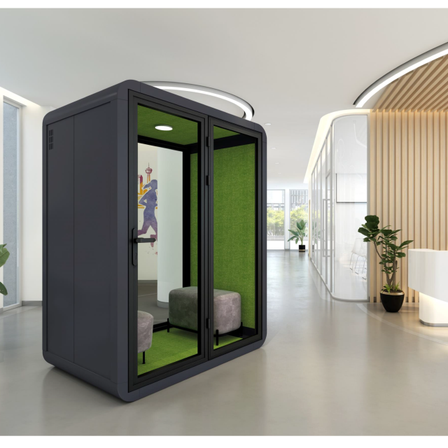 Portable acoustic meeting work office pods phone booth modular office hush pods Movie Room Private Couple Cinema Room