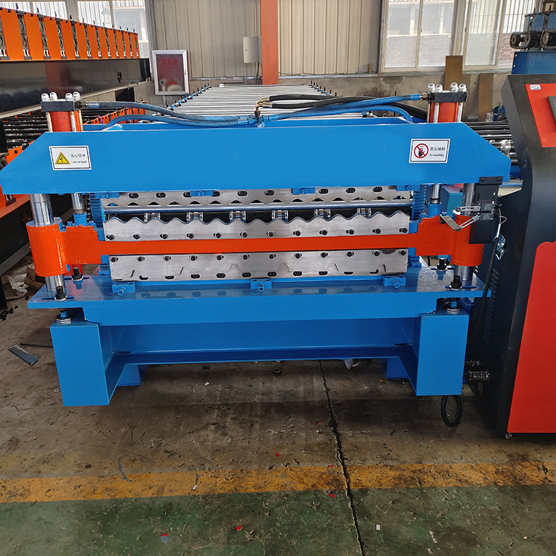 Double layer Trapezoidal Corrugated Metal Sheet Double Layer Roof Making Roll Forming Machine