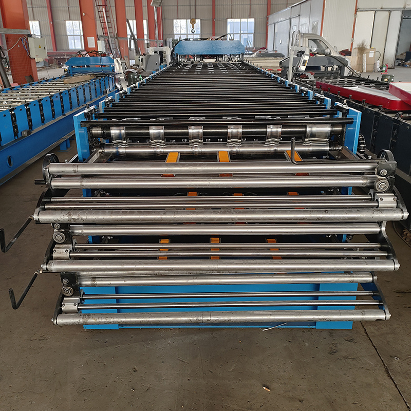 Three Layer  Corrugated Iron IBR Trapezoidal Roofing Panel Roof Sheet Tile Making Machinery Cold Roll Forming Machine