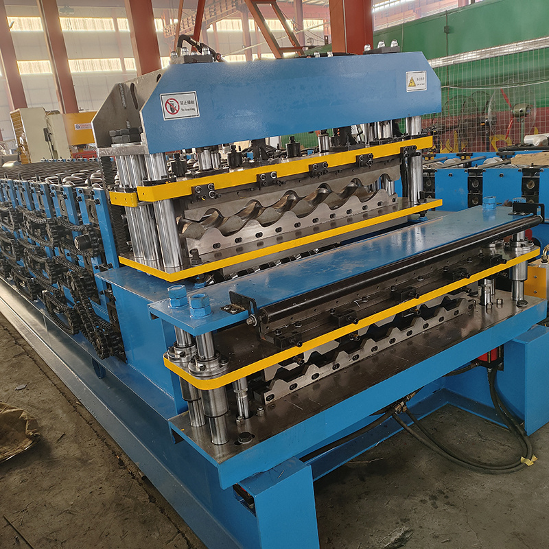 Three Layer  Corrugated Iron IBR Trapezoidal Roofing Panel Roof Sheet Tile Making Machinery Cold Roll Forming Machine