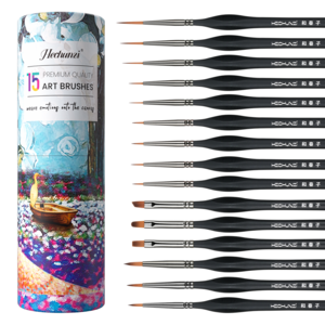 Customized Logo  Mini Detail Paint Brush Sets Nylon hair  Triangular Miniature Face Painting Brushes