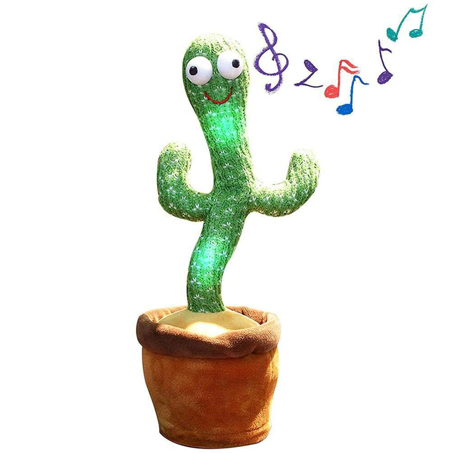 Hecion Multiple Langues Cute Stuffed Flowerpot Twisting Dance Cactus Doll Talking Singing Music Dancing Cactus Plush Toy