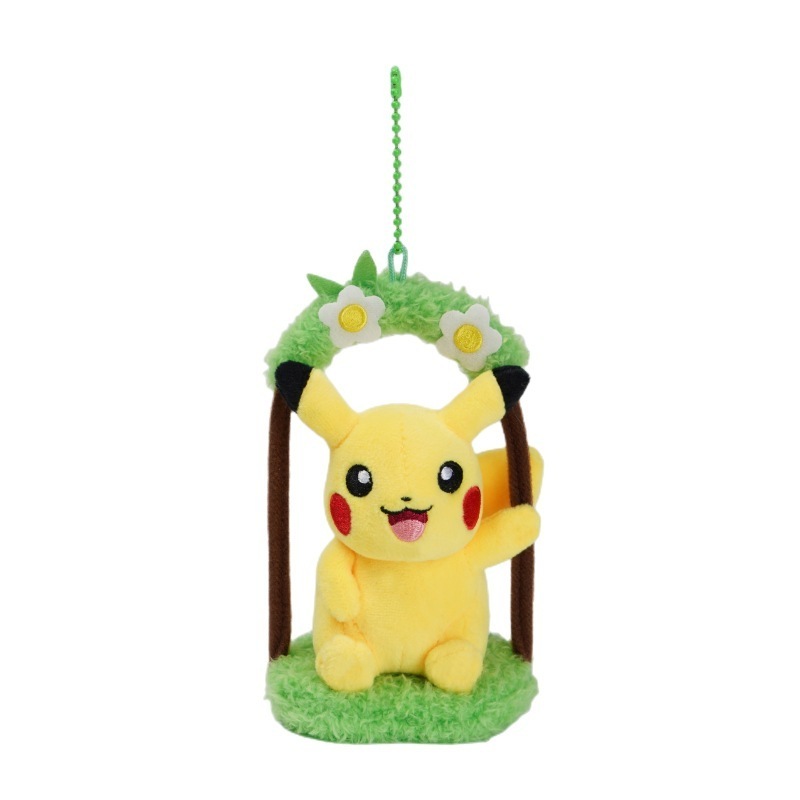 HECION New Collection Pikachu Factory Plush 8 inch 20cm Mini Backpack Push Toy Pikachu Gift Stuffed Toy Soft Plush Doll 20cm