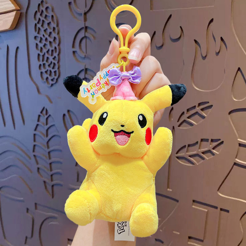 HECION Factory Plush 8 inch 20cm Mini Backpack Push Toy Pikachu Gift Stuffed Toy Soft Plush Doll 20cm