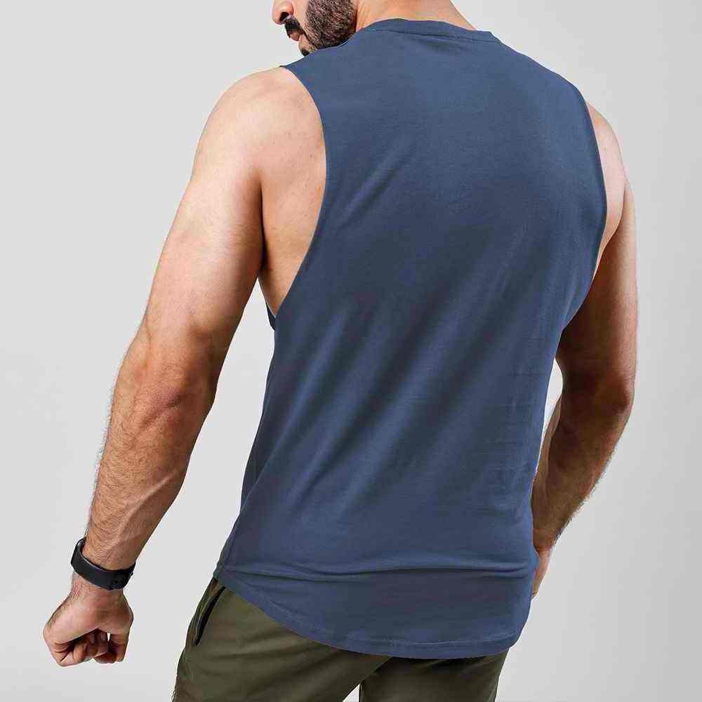 Solid Color Wholesale Men's Tank Top New Design 2023 100% Cotton Breathable Black And Grey Mens Comfortable Singlet Tank Tops