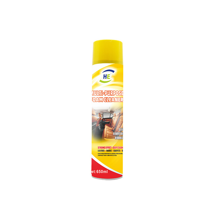 Factory sells Car Care Cleaner 650ml Car Foam Agent Car Cleaning Foam Spray cleaner