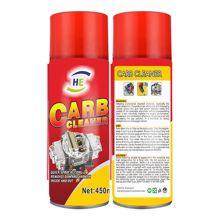 High quality OEM 2023 most popular carb/carburator cleaner spray 450ml