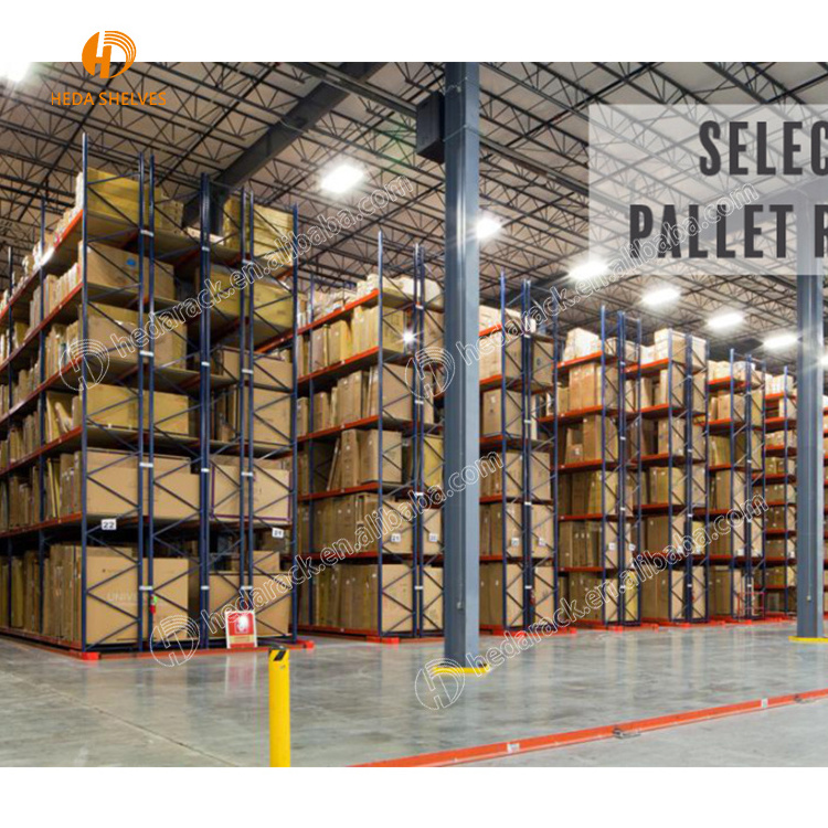 Heavy Duty Vertical Storage Stacking Racks Warehouse Pallet Storage Equipment Rack For Warehouse