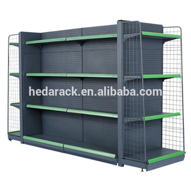 Low price supermarket product shelf, metal display rack shelves for super market